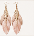 Blush best-selling feather earrings